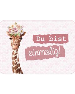 Postkarte 'Du bist einmalig!'