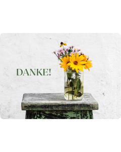 Postkarte 'Danke'