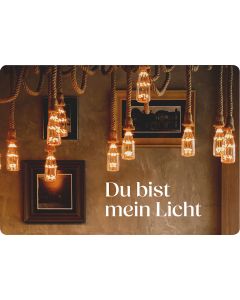 Postkarte 'Du bist mein Licht'