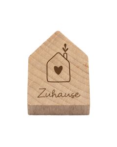 Holzhaus Magnet 'Zuhause'