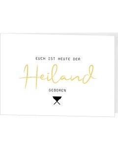 Faltkarte 'Euch ist heute der Heiland geboren' 1 Ex.