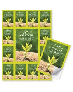 Aufkleber-Grußkarten 4 Karten im Set