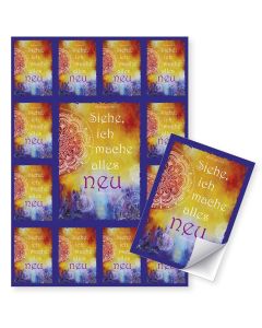 Aufkleber-Grußkarte Jahreslosung 2026 Motiv Aquarell