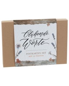 Postkarten-Set 'Blühende Worte' (Box)