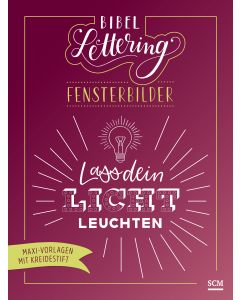 Bibel-Lettering Fensterbilder 'Lass dein Licht leuchten'