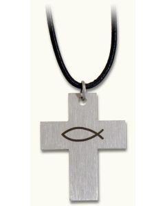 Halskette "Kreuz" - Edelstahl