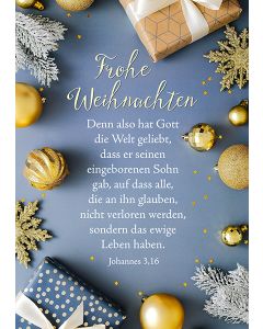 Postkarte 'Frohe Weihnachten'