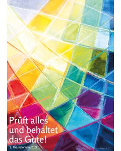 Postkarte 10 Ex. 'Prüft alles und behaltet das Gute!'