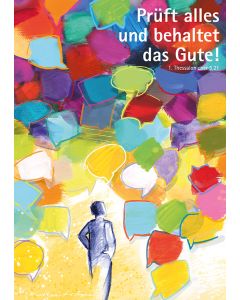 Postkarte 10 Ex. 'Prüft alles und behaltet das Gute!'