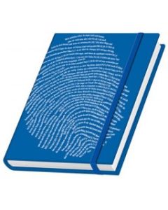 Fingerabdruck - Einzigartig - Schreibbuch blau