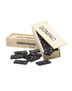 Domino-Spiel in Holzbox
