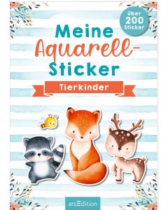 Meine Aquarell-Sticker 'Tierkinder'