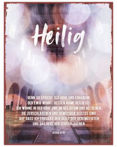 Metallschild 'Heilig'