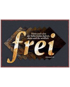 Metallschild 'frei'