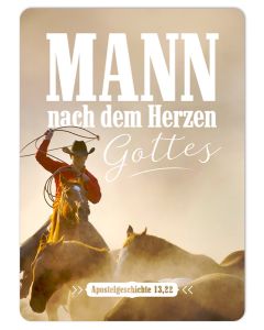 Postkarte 'Mann nach dem Herzen Gottes' 1X