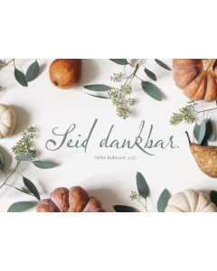 Postkarte 'Seid dankbar' 1EX