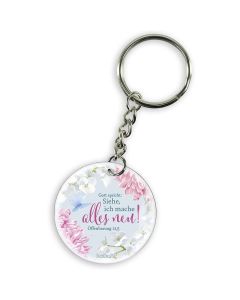 Schlüsselanhänger Jahreslosung 2026 Hortensie