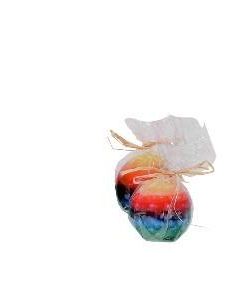 Kugel-Regenbogenkerze 5 cm