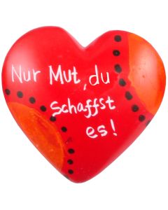 Herz 'Nur Mut, du schaffst es!'