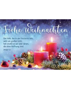 Postkarte 'Frohe Weihnachten'   4er