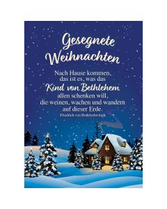 Postkarte 'Gesegnete Weihnachten'  4er