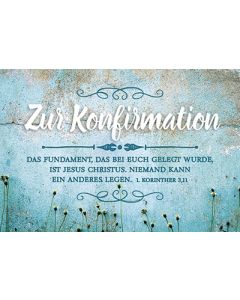 Faltkarte 'Zur Konfirmation'