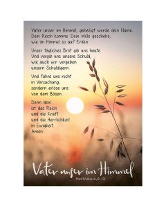 Postkarte Vater unser im Himmel  12EX