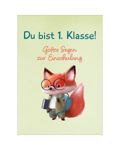 Postkarte Schulanfang 12 Ex. 'Du bist 1. Klasse!'