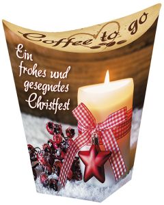 Coffee to go 'Ein frohes und gesegnetes Christfest'