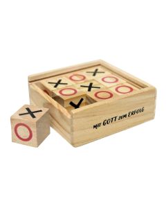 Tic-Tac-Toe-Spiel (Holzbox)