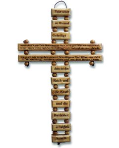 Holzkreuz 'Vater unser' beweglich