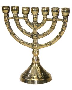 Menorah Miniatur 11 cm, goldfarben