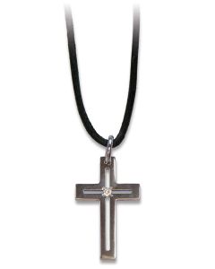 Anhänger 'Kreuz Zirkonia'