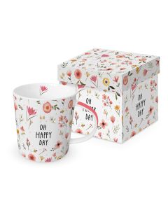 Tasse in Geschenkbox 'Oh Happy Day'