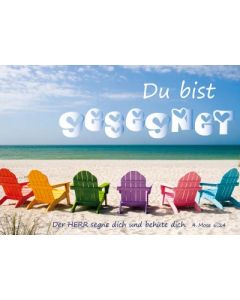 Postkarte 'Du bist gesegnet' 12 Ex.