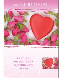 Postkarte 'Zum Geburtstag' 12 Ex.