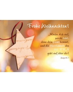 Postkarte 'Frohe Weihnachten'