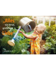 Faltkarte 'Alles, was ihr tut, geschehe in Liebe.'