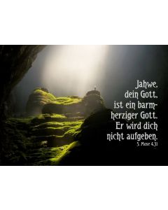 Postkarte 'Jahwe, dein Gott, ist ein'