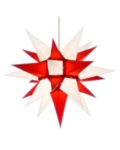 Herrnhuter Stern - Papier - weiß/rot - ab 40 cm