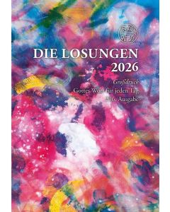 Losungen 2026 bunt, Geschenkausgabe - Großdruck